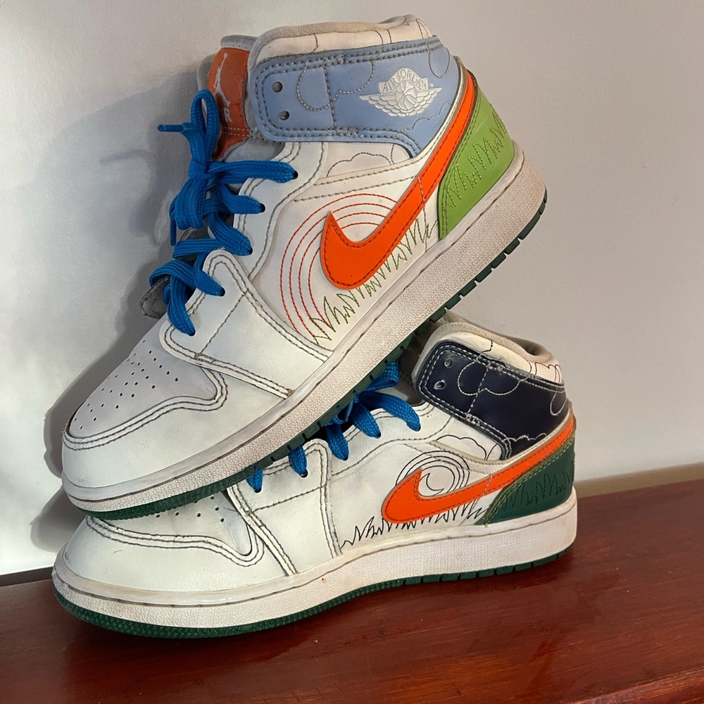 Nike Air Jordan 1 Mid SE Stitch - 6Y